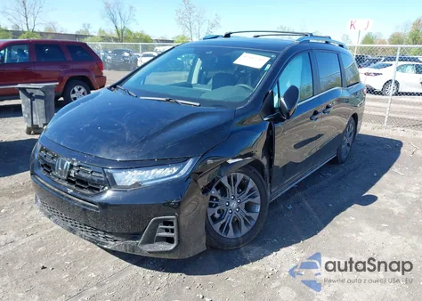 2025 Honda Odyssey Touring from USA, damaged, VIN 5FNRL6H84SB001927